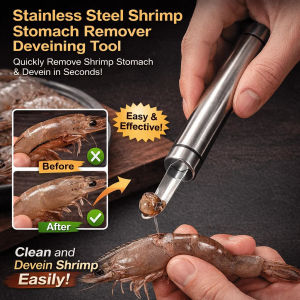 Shrimp Line Removal Tool Stainless Steel Shrimp Deveiner Professional Deveining Tool Easy to Use and Clean Durable Kitchen Utensil Seafood Preparation Accessory
