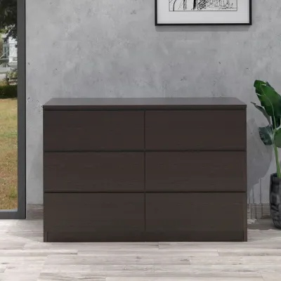 MUSE Design AISHA 6 drawer chest drawer baju-wenge