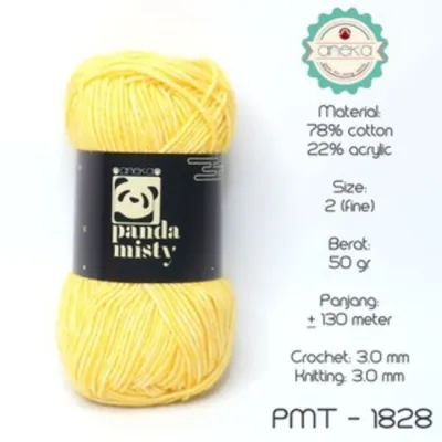 KATALOG - Benang Rajut Katun Panda Misty / Semprot Wol / PART 1