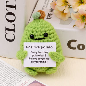 【On Sale】Funny Knitting Cotton Positive Energy Potato Pocket Toy Room Decor Ornament Fashion Handmade Plush Potatoes Doll