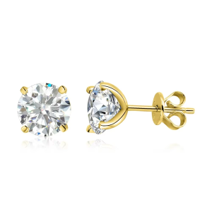 Smyoue 18K Plated 0.1-3CT Moissanite Stud Earrings for Women Men Sparkling Classic Bridal Jewelry 925 Silver Rose Gold Earring2026