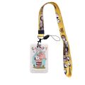 NFYKY Portable Credit ID Card Snoopy Meal Card Lanyard Card Case Snoopy Card Holder Cartoon Card Cover. 