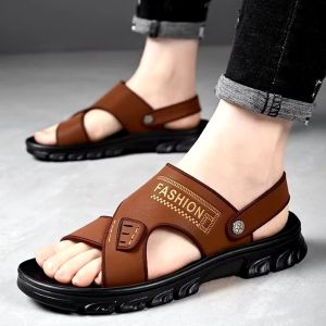 Sandal Pria Kulit Selop Terbaru Kekinian Termurah 2025 DF57