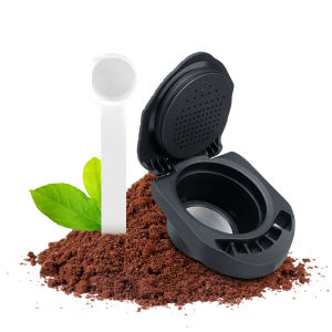 【i Cafilas】[HLB04] Refillable Reusable  Coffee Capsule Adapter converter Crema Maker Pods for Dolce Gusto Piccolo XSGenio SMini MeCircoloInfinissima Krups KP70EDG 466