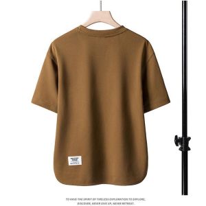 Short-sleeved T-shirt Abrasion Resistance Casual T-shirt Soft Multi-color Available Thin Section