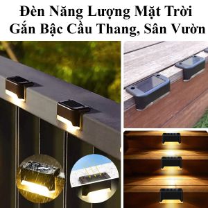 Đèn Năng Lượng Mặt Trời Gắn Bậc Cầu Thang Sân Vườn