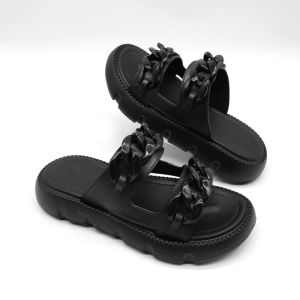 SIMWOOD Sandal Platform Wanita Dewasa Wedges Sendal Slide Wanita Sandal Olahraga Kasual Tebal Wanita