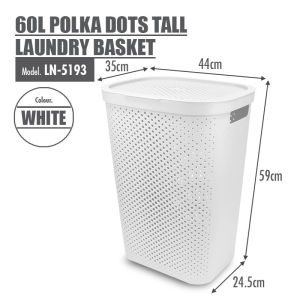 Laundry Basket With Lids Japanese style 60L Large Capacity Laundry Hamper With Handle Dirty Clothes Basket