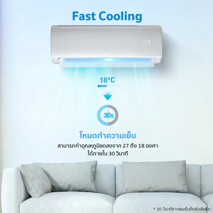 TCL TAC-XAL09CH แอร์ ขนาด 9,490 BTU ระบบ Inverter เครื่องปรับอากาศติดผนังรุ่น TAC-XAL09CH แอร์ เครื่องปรับอากาศ https://lnwchill.com