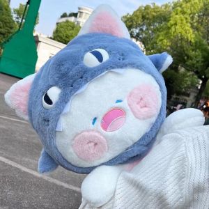 RETROL Shark Cat Cute Shark Cat Plush Toy Plush Soft Shark Cat Doll Pillow Cosplay Kawaii Sleeping Pillow