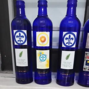 CHAI THÁI DƯƠNG LAM THỦY 500ml (Blue Solar Water) | Chai Thủy tinh xanh Hooponopono
