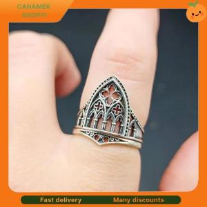 ❣️❣️❣️ Vintage Creative Unique Crosses Hollow Castle Style Ring For Women Jewelry Accessries Gifts