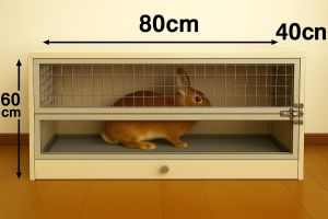 กรงหนู กรงสัตว์เลี้ยง กรงกระต่าย แกสบี้ แฮมเตอร์ ขนาด 80x60x40 cm ถาด2ชิ้น มีที่กั้นด้านใน กรงใช้เอง