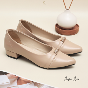 QUINCE Alisha Pantofel Wanita Sepatu Heels Wanita Hak 3cm