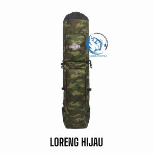 Tas Pancing Ransel Jumbo Serut Loreng Ukuran 100 Cm Muat 10-11 Joran Pancing