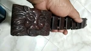 IKAT PINGGANG KAYU GALEH ASEM UKIR KWALITAS SUPER sabuk gesper