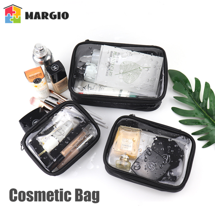 【SG】Clear PVC Cosmetic Bag Zipper Waterproof Travel Cosmetic Bags