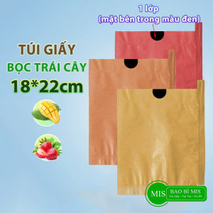 100 Túi Bọc Xoài Nho Dâu Bao Bưởi Chống Côn Trùng dây kẽm giấy 1 2 lớp chống nước chống nắng