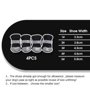 HamshMoc Dog Shoes Non Slip Sole Reflective Breathable Mesh Lightweight Boots For Small Medium Dogs