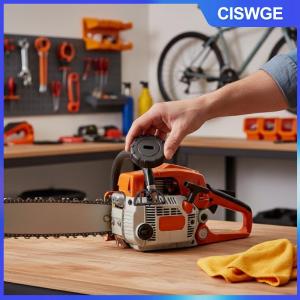 CISWGE 2pcs MS170 MS180 Chainsaw Đen nhiên liệu cap leakproof thay thế hiệu suất cao lâm nghiệp cắt gỗ