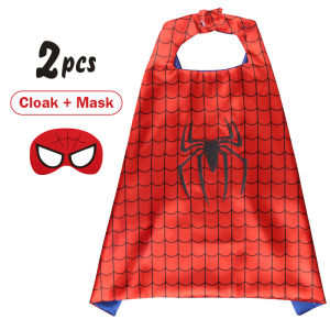 Kids Superhero Capes Mask Halloween Costume Cosplay Cartoon Dress up Costumes Party for Boys and Girls 2-8 Years Old