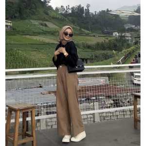 ORO PANTS - Oro Pants Highwaist Wanita - Loose pants Trouser Wanita - Celana Panjang Wanita Terbaru