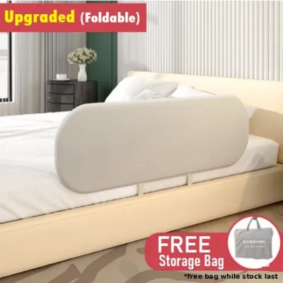 Foldable Bed Rail / Bed Guard Safety Bed Fence Height Adjustable Bed Guardrail / Bed side protector for baby / Baby Bed