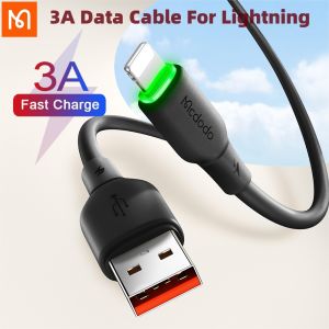 Mcdodo Liquid Silicone USB Fast Charging Cable USB-A to Lightning 3A Fast Charging Cord For iPhone 14 13 12 11 X Pro Max iPad Pro Phone Charger Data Sync Wire
