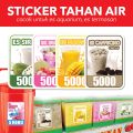 STIKER AESTHETIC TAHAN AIR TERMOS ES AQUARIUM. 