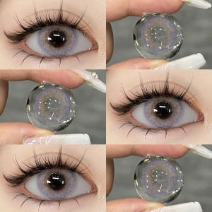 【COD】JEWEL Seri 1Pasang Warna Lensa Kontak Softlens Korea Aesthetic Diameter 14.2mm Normal Brown/Violet /Green Free Lenscase
