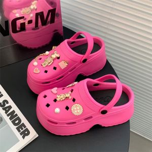 รองเท้ารุ่นใหม่ ใส่ไปเที่ยว ใส่เดินทาง รองเท้าแตะเปิดส้นพื้นหนา รองเท้าส้นตึก สูง 7 CM พร้อมส่งจากไทย E-8899