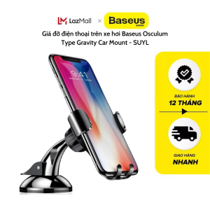 Giá đỡ điện thoại cho ô tô Baseus Osculum Type Gravity Car Mount (Hút chân không Gắn Táp lô xe)