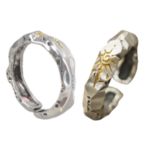 Retro Styles Zinc Alloy Rings Featuring Intricate Carvings and Comfortable Fit Portable for Fashion Enthusiasts Wear
