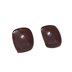 NOONOOR Curved Square Exaggerated Square Earrings Resin Metal Arc Block Stud Earrings Vintage Large Geometric Earrings Party Daily Accessories