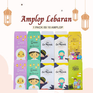 QCF  SET 10 PCS Amplop Lebaran Panjang  COUPLE /  Amplop Panjang Muat Uang Kertas Tanpa dilipat Amplop Couple Amplop Idul Fitri Amplop Daun Amplop Pasangan Amplop Lucu Amplop Unik Amplop Hijab Amplop Bunga Amplop Edisi Couple Angpao Ampau Angpau