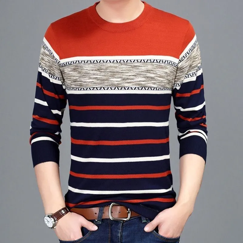 Men's Sweater 2021 Spring and Autumn New Long-sleeved T-shirt