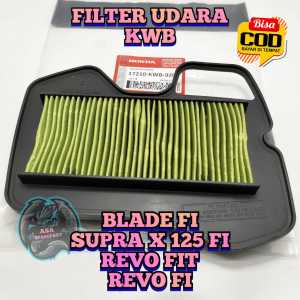 FILTER UDARA SARINGAN UDARA HONDA KWB KUALITAS ASLI ORIGINAL UNTUK MOTOR BLADE FI SUPRA X 125 FI REVO FIT REVO FI