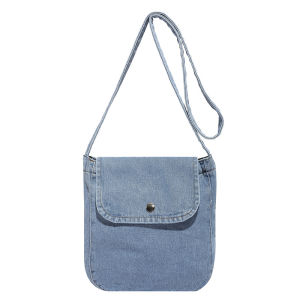 Denim Canvas Messenger Bags Men Women Cloth Bag Jeans Large Capacity Crossbody Bag