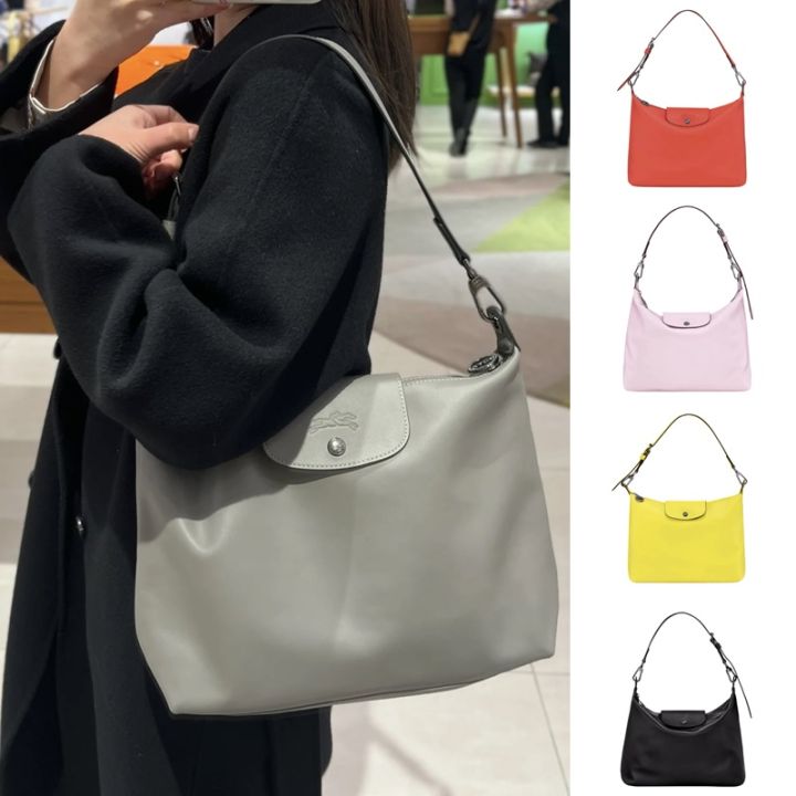 Longchamp leather store hobo