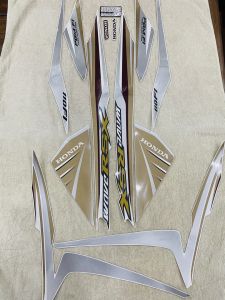 Bộ tem decal dán xe máy honda rsx 110 fi đời 2014 màu đồng đen siêu đẹp