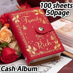 Holiday Money Challenge A6 Album | 100 & 200 Envelopes | Perfect Family Rich Pasko Gift