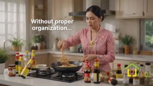 cod-ship with 24hLULU Rak Rempah Rak Dapur Kayu 2/3/4Layers Bamboo Kitchen Rack Ratus Dapur Wooden Spice Rack Kitchen storage rack