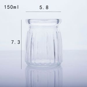 Hũ Sữa Chua Thủy Tinh CTSstore 100-200ml | Mẫu Xọc/Trơn | Đựng Pudding Flan Mousse