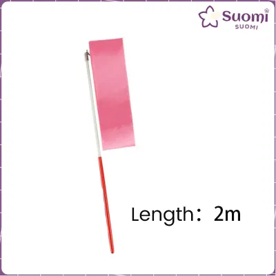 Suomi Colorful Dance Ribbon Art Gymnastic Gym Ribbons Ballet Streamer Twirling Rod Stick For Training