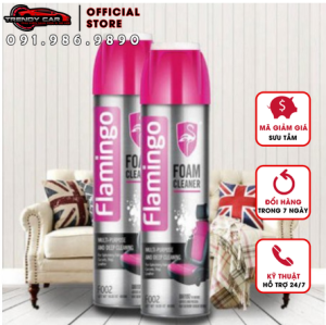 Bình Xịt Làm Sạch Xe ô tô Đa Năng Dạng Bọt Flamingo 650ml - Nội Thất Gia Đình Vệ Sinh NộiThất Xe Hơi