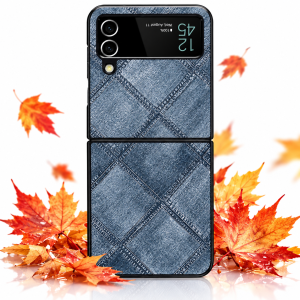 [Clover 2020] Ốp lưng Galaxy Z Flip 5 4 3 nhựa cứng hoa văn đường chỉ đơn giản