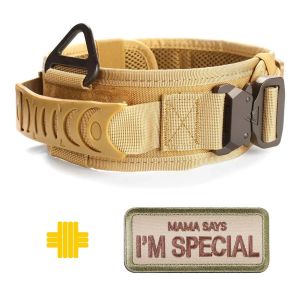 Classic Adjustable Dog Collar Reflective Training Military Dog Collar Nylon Heavy Duty Tactical Dog Collar German Shepherd