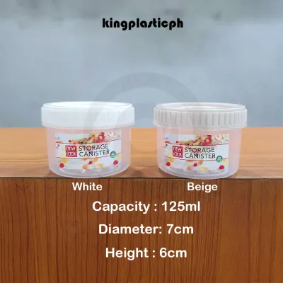 1pc Canister FREE Spoon 125ml 275ml 500ml 500ml 1000ml 1500ml 1L 1.5L
