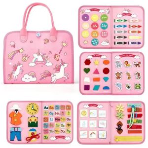 Mainan Edukasi Montessori Busy Board Papan Belajar Kognitif Bayi Anak Papan Main Untuk Edukasi Anak Perkembangan Sensorik Anak Anak Belajar Kognitif