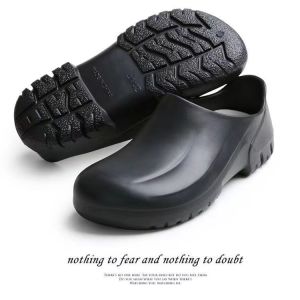 VINCENT Chef Shoes for Men and Women Slip on Kitchen Chef Shoes- Slip-Resistant& Waterproof Work Safety Shoes for Chef Master Cook Hotel Restaurant Professionals Flats White Nurse Shoes Outdoor Anti-slip Rain Shoes